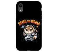 Otter This World Boys Space Otter Cartoon Design Custodia per iPhone XR