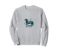 Otter This World, Regalo per Gli Amanti della Natura con Animali Acquatici giocoso Felpa, Unisex per Adulti, Grigio Melange, XXL
