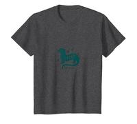 Otter This World, Regalo per Gli Amanti della Natura con Animali Acquatici giocoso Maglietta, Bambini, Grigio Scuro, 4 Anni
