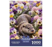 Ottera europea Puzzle Impossibili 1000 Pezzi Decorazione Per La Casa. Rilassamento E Intelligence Per Adulti E Ragazzi Da 14 Anni 70x50cm