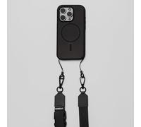 OtterBox 2-in-1 Crossbody Strap per il telefono, cordino regolabile, passante aggiuntivo per appendere chiavi e cuffie, compatibile con la maggior parte delle custodie per telefoni OtterBox, Nero