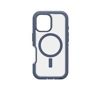 OtterBox Cover per iPhone 16 Defender Series XT MagSafe, resistente a shock e cadute, cover ultra robusta, testata 7x vs le norme anti caduta MIL-STD 810G, Trasparente/Blu