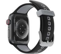 OtterBox All Day Cinturino per Apple Watch Series 9/8/7/6/SE 2 gen/SE 1 gen/5/4/3, 42mm/44mm/45mm, morbido al tatto e resistente all'usura, cinturino in Silicone per Apple Watch, Autobahn Black