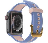 OtterBox All Day Cinturino per Apple Watch Series 10/9/8/7/6/SE 2ª gen/SE 1ª gen/5/4, 44mm/45mm/46mm, morbido al tatto e resistente all'usura, cinturino in Silicone per Apple Watch, Blu/Beige