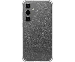 OtterBox Bleachers Symmetry Series - Custodia trasparente Stardust (trasparente/glitterata), ultra sottile, compatibile con ricarica wireless, bordi rialzati per proteggere fotocamera e schermo