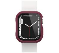 Bumper OtterBox Eclipse con Protettore schermo in Vetro Temperato integrato per Apple Watch Series 9/8/7-41mm, antishock e cadute, protettivo per schermo e bordi dell' Apple Watch, Rosa/Rosso