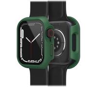 Bumper OtterBox Eclipse con Protettore schermo in Vetro Temperato integrato per Apple Watch Series 9/8/7-41mm, antishock e cadute, protettivo per schermo e bordi dell' Apple Watch, Verde Scuro