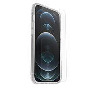 Otterbox Bundle per iPhone 12 Pro Max cover Symmetry Clear testata 3x vs le norme anti caduta MIL-STD 810G + protezione schermo vetro Alpha con 2x Tecnologia Anti Graffio