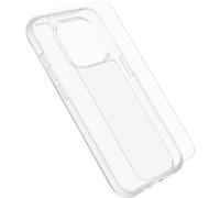 OtterBox Bundle per iPhone 15 Pro cover React Series, testata a norme MIL-STD 810G + protezione schermo vetro Glass, Trasparente