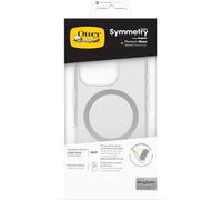 OtterBox Bundle per iPhone 16 Pro cover Symmetry Series Clear MagSafe Clear testata 3x vs norme MIL-STD 810G + protezione schermo vetro Premium Glass, Trasparente