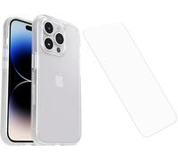 OtterBox Bundle Prefix Series - Custodia trasparente e pellicola proteggi schermo in vetro per iPhone 14 Pro Max (solo)