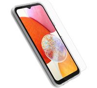 OtterBox Bundle React per Samsung Galaxy A14, Trasparente | Custodia testata a norme MIL-STD 810G + protezione schermo vetro Trusted Glass