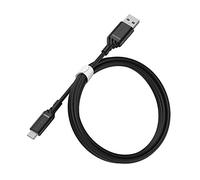 OtterBox cavo USB-A a USB-C, di ricarica ultra resistente per Smartphone e Tablet, ultra robusto, testato per pieghe e flessibilità, 1M, Nero
