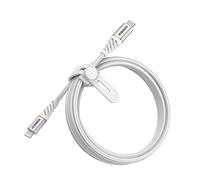 OtterBox cavo USB-C a Lightning, di ricarica Fast Charging Premium intrecciato e ultra resistente per iPhone e iPad, MFi, ultra robusto, testato per pieghe e flessibilità, 2M, Bianco