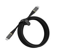 OtterBox cavo USB-C a USB-C, di ricarica Fast Charging Premium intrecciato e ultra resistente per Smartphone e Tablet, ultra robusto, testato per pieghe e flessibilità, 3M, Nero