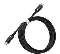 OtterBox cavo USB-C a USB-C, di ricarica Fast Charging ultra resistente per Smartphone e Tablet, ultra robusto, testato per pieghe e flessibilità, 3M, Nero