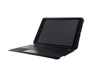 Otterbox Cover con Tastiera UnlmitED per iPad 10, 2' (7.ª Gen / 8.ª Gen / 9.ª Gen), Protettiva e antishock con Tastiera German Testata a Norme Mil-Std, Nero/Trasparente, Versione No Pack Retail