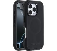 OtterBox Cover Defender Series MagSafe per iPhone 16 PRO, Custodia Protettiva Antiurto, a Prova di Caduta, Protezione Estrema, Testata 7X Norme Mil-Std 810G, Nero, Senza Retail Package
