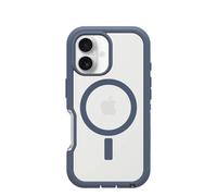 OtterBox Cover per iPhone 16 Defender Series XT MagSafe, resistente a shock e cadute, cover ultra robusta, testata 7x vs le norme anti caduta MIL-STD 810G, Trasparente/Blu