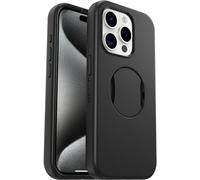 OtterBox Custodia OtterGrip Symmetry per iPhone 15 Pro – MagSafe, grip integrato, Nero