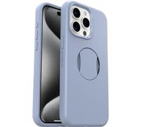 OtterBox Cover OtterGrip Symmetry per iPhone 15 Pro Max con MagSafe, resistente a shock e cadute, con grip integrato, testata 3x norme MIL-STD 810G, Blu