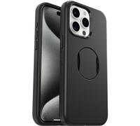 OtterBox Cover OtterGrip Symmetry per iPhone 15 Pro Max con MagSafe, resistente a shock e cadute, con grip integrato, testata 3x norme MIL-STD 810G, Nero