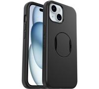 OtterBox Cover OtterGrip Symmetry per iPhone 16e, 15, 14, 13 con MagSafe, resistente a shock e cadute, con grip integrato, testata 3x norme MIL-STD 810G, Nero