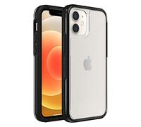 Otterbox Cover per iPhone 12 mini LifeProof SEE, resistente a shock e cadute fino a 2 metri, cover Sottile, protettiva trasparente, progettata in modo sostenibile, Trasparente/Nero