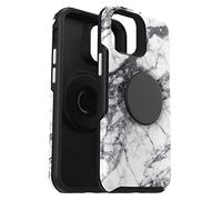 OtterBox Cover per iPhone 12 mini Otter+Pop, resistente a shock e cadute; cover con PopGrip PopSockets, testata 3x vs le norme anti caduta MIL-STD 810G, Marmo
