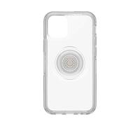 Otterbox Cover per iPhone 12 mini Otter+Pop, resistente a shock e cadute; cover con PopGrip PopSockets, testata 3x vs le norme anti caduta MIL-STD 810G, Trasparente