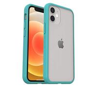 OtterBox Cover per iPhone 12 Mini, React Series, Resistente a Shock e Cadute Fino, Cover Ultrasottile, Testata a Norme Mil-Std 810G,Trasparente/Blu