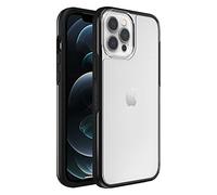 Otterbox Cover per iPhone 12 Pro Max LifeProof SEE, resistente a shock e cadute fino a 2 metri, cover Sottile, protettiva trasparente, progettata in modo sostenibile, Trasparente/Nero