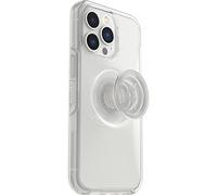 OtterBox Cover per iPhone 13 PRO Otter+Pop, Resistente a Shock e Cadute; Cover con PopGrip PopSockets, Testata 3X vs Le Norme Anti Caduta Mil-Std 810G, Trasparente