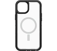 OtterBox Cover per iPhone 14 Plus Defender XT con MagSafe, resistente a shock e cadute, cover robusta, testata 5x vs le norme anti caduta MIL-STD 810G, Trasparente/Nero