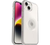 OtterBox Cover per iPhone 14 Plus Otter+Pop, Resistente a Shock e Cadute, Cover con PopGrip PopSockets, Testata 3X vs Le Norme Anti Caduta Mil-Std 810G, Trasparente
