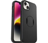OtterBox Cover per iPhone 14 Plus OtterGrip Symmetry con MagSafe, resistente a shock e cadute, con orotezione antimicrobica e con grip integrato, testata 3x norme MIL-STD 810G, Nero