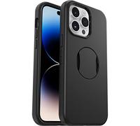 OtterBox Cover per iPhone 14 Pro Max OtterGrip Symmetry con MagSafe, resistente a shock e cadute, con orotezione antimicrobica e con grip integrato, testata 3x norme MIL-STD 810G, Nero