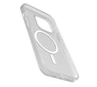 OtterBox Cover per iPhone 14 Pro Max Symmetry+ Clear per MagSafe, resistente a shock e cadute, sottile, testata 3x norme MIL-STD 810G, protezione antimicrobica, Stardust