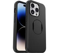 OtterBox Cover per iPhone 14 Pro OtterGrip Symmetry con MagSafe, resistente a shock e cadute, con orotezione antimicrobica e con grip integrato, testata 3x norme MIL-STD 810G, Nero