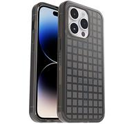 OtterBox Cover per iPhone 14 Pro Symmetry+ Clear per MagSafe, resistente a shock e cadute;sottile, testata 3x norme MIL-STD 810G, protezione antimicrobica, Window Pane Black