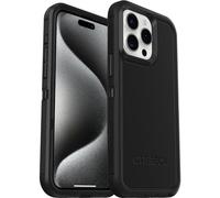 OtterBox Cover per iPhone 15 Pro Max Defender XT con MagSafe, resistente a shock e cadute, cover ultra robusta, testata 5x vs le norme anti caduta MIL-STD 810G,Nero