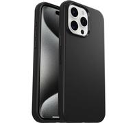 OtterBox Cover per iPhone 15 Pro Max Symmetry, resistente a shock e cadute, sottile, testata 3x norme MIL-STD 810G, Nero