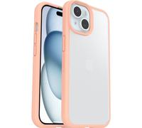 OtterBox Cover per iPhone 15 React Series, resistente a shock e cadute fino, cover ultrasottile, testata a norme MIL-STD 810G, Trasparente/Peach