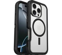 OtterBox Cover per iPhone 16 PRO Defender Series XT Clear MagSafe, Resistente a Shock, Cover Ultra Robusta, Testata 7X vs Le Norme Anti Caduta Mil-Std 810G, Trasparente/Nero, Senza Retail Package