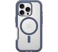 OtterBox Cover per iPhone 16 Pro Defender Series XT MagSafe, resistente a shock e cadute, cover ultra robusta, testata 7x vs le norme anti caduta MIL-STD 810G, Trasparente/Blu