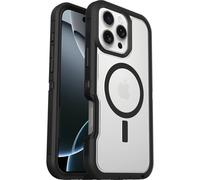 OtterBox Cover per iPhone 16 PRO Max Defender Series XT Clear MagSafe, Resistente a Shock, Cover Ultra Robusta, Testata 7X vs Le Norme Anti Caduta Mil-Std 810G, Trasparente/Nero, Senza Retail Package