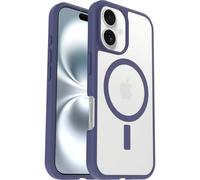 OtterBox Cover per iPhone 16 React Series MagSafe, Resistente a Shock e Cadute Fino, Cover Ultrasottile, Testata a Norme Mil-Std 810G, Trasparente/Viola, Senza Retail Package