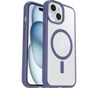 OtterBox Cover per iPhone 16e/15/14/13 React Series MagSafe, Resistente a Shock e Cadute Fino, Cover Ultrasottile, Testata a Norme Mil-Std 810G, Trasparente/Viola