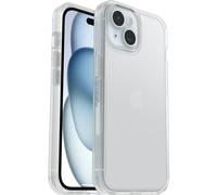 OtterBox Cover per iPhone 17e, 16e, 15, 14, 13 Symmetry Clear, resistente a shock e cadute, sottile, testata 3x norme MIL-STD 810G, Trasparente