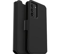 OtterBox Cover per Samsung Galaxy S22+ Strada Via, resistente a shock e cadute, folio sottile, morbido al tatto con slot carta di credito, testato 2x vs norme MIL-STD 810G, Nero